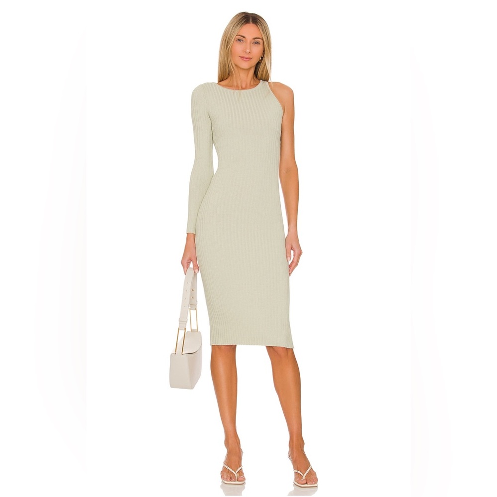 ALL THE WAYS Jazlyn Asymmetrical Midi Dress sz S